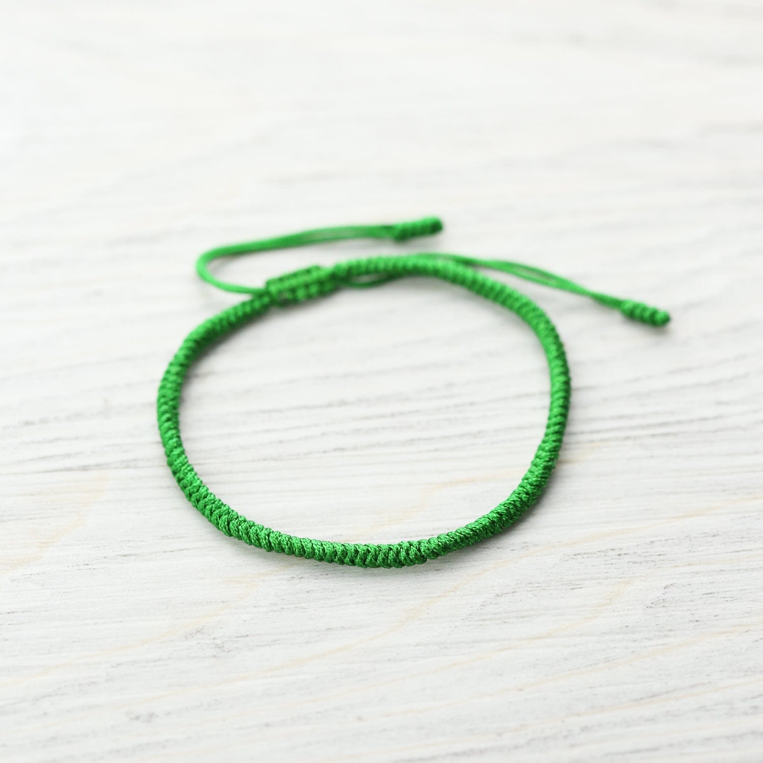 Bracelets Tibetan Traditions Green Knotted Bracelet