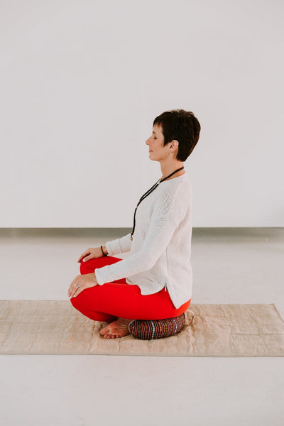 Home Crescent Moon Meditation Cushion