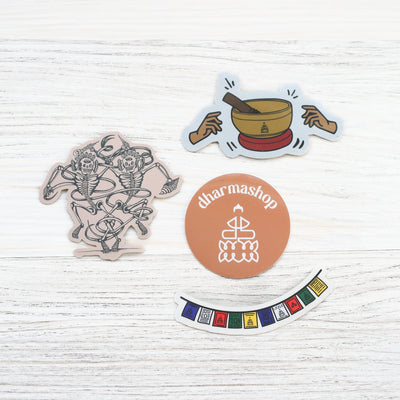 Home Sticker Pack Set of 4 DharmaShop Sticker Pack AA010
