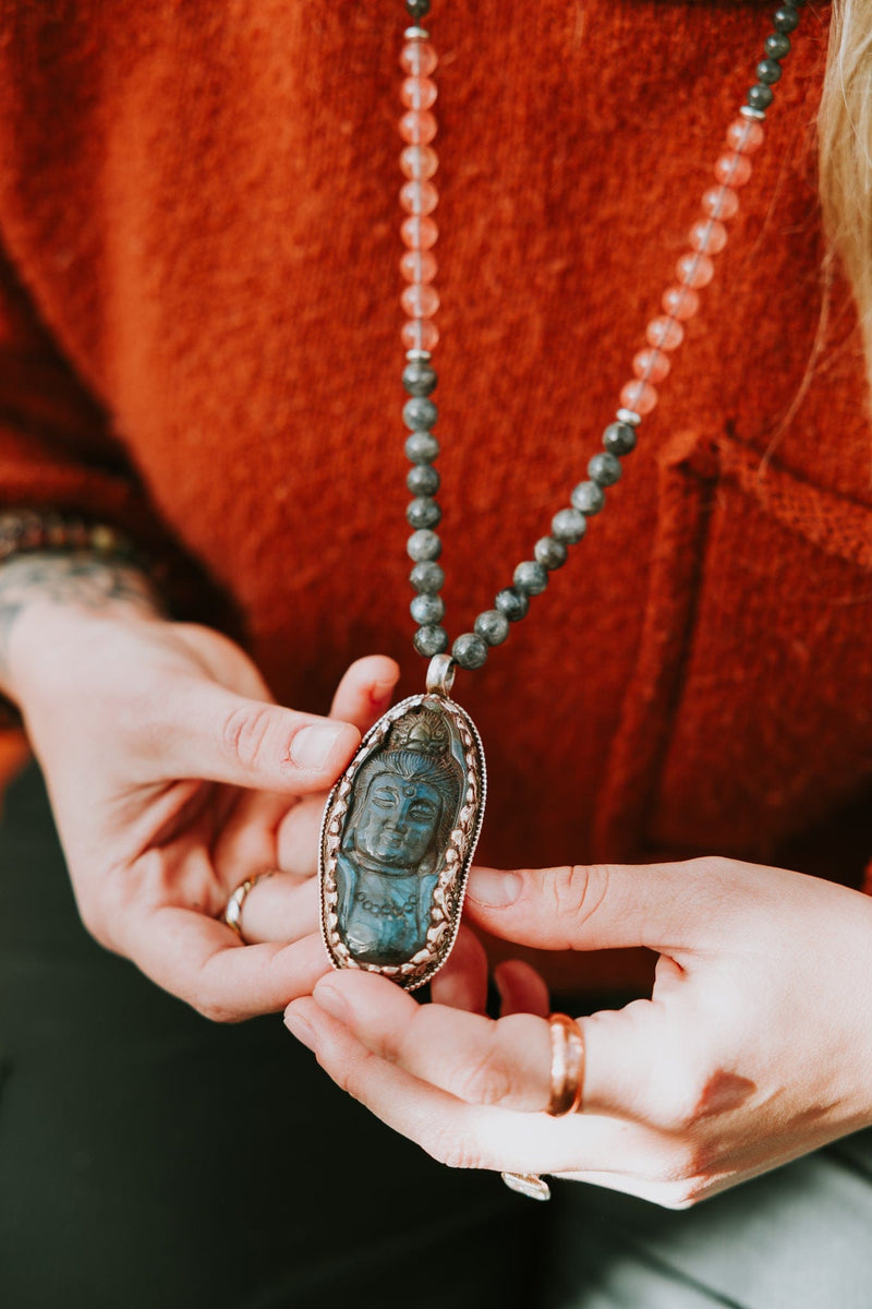 Mala Beads Guanyin Goddess of Compassion Mala ML971