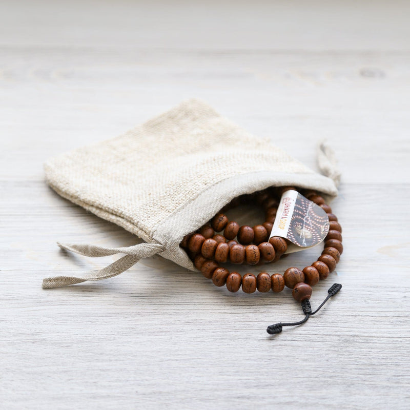 Mala Beads Nepali Hemp Mala Bag