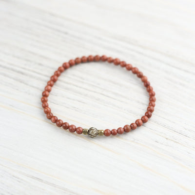 Mala Beads Sunstone Inner Light Within Bracelet