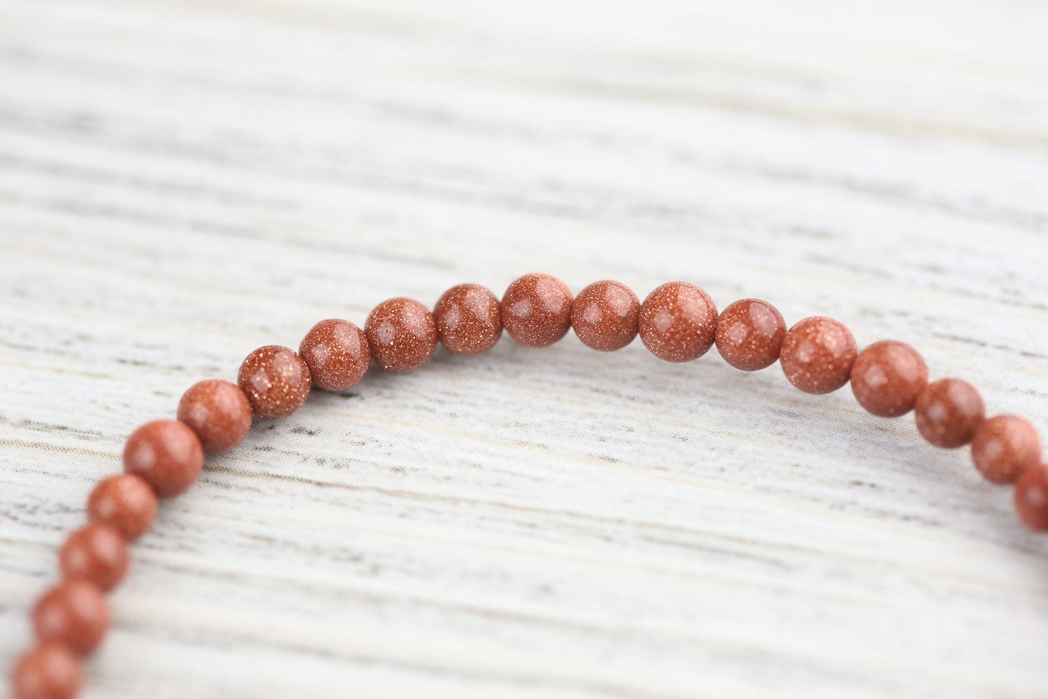 Mala Beads Sunstone Inner Light Within Bracelet