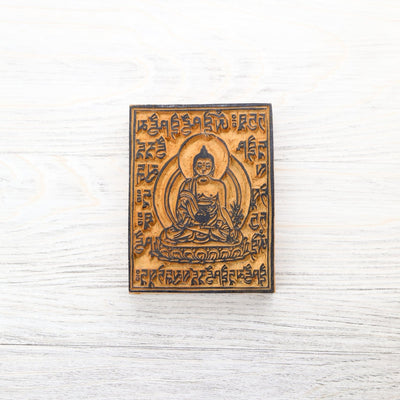 Prayer Flags Medicine Buddha - Medium (4x4") Himalayan Wood Printing Blocks PF164.MD