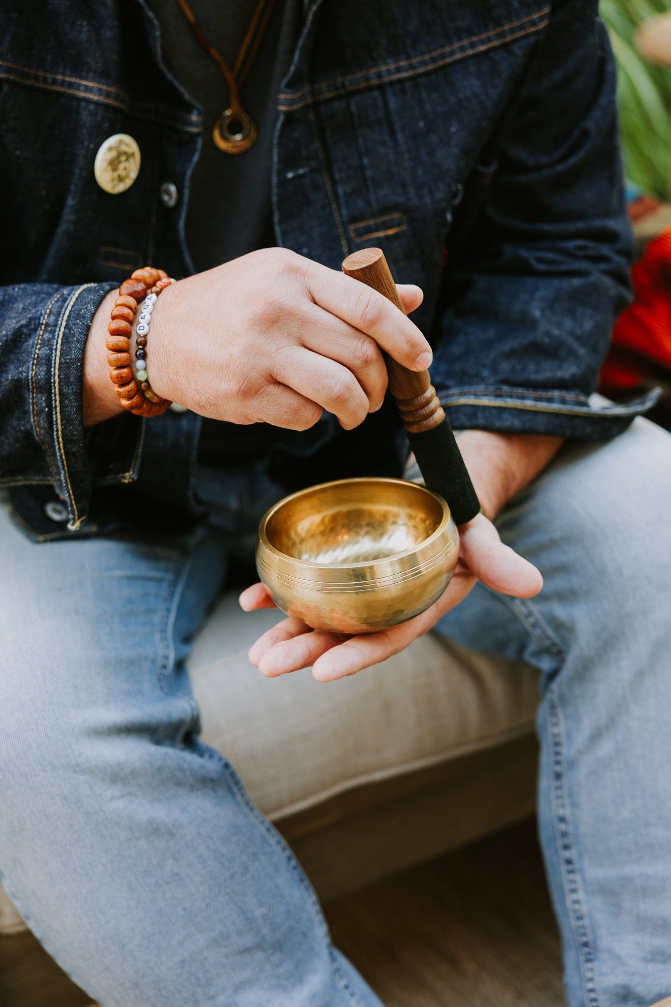 Singing Bowls Authentic Hand-Hammered Tibetan Singing Bowl Set