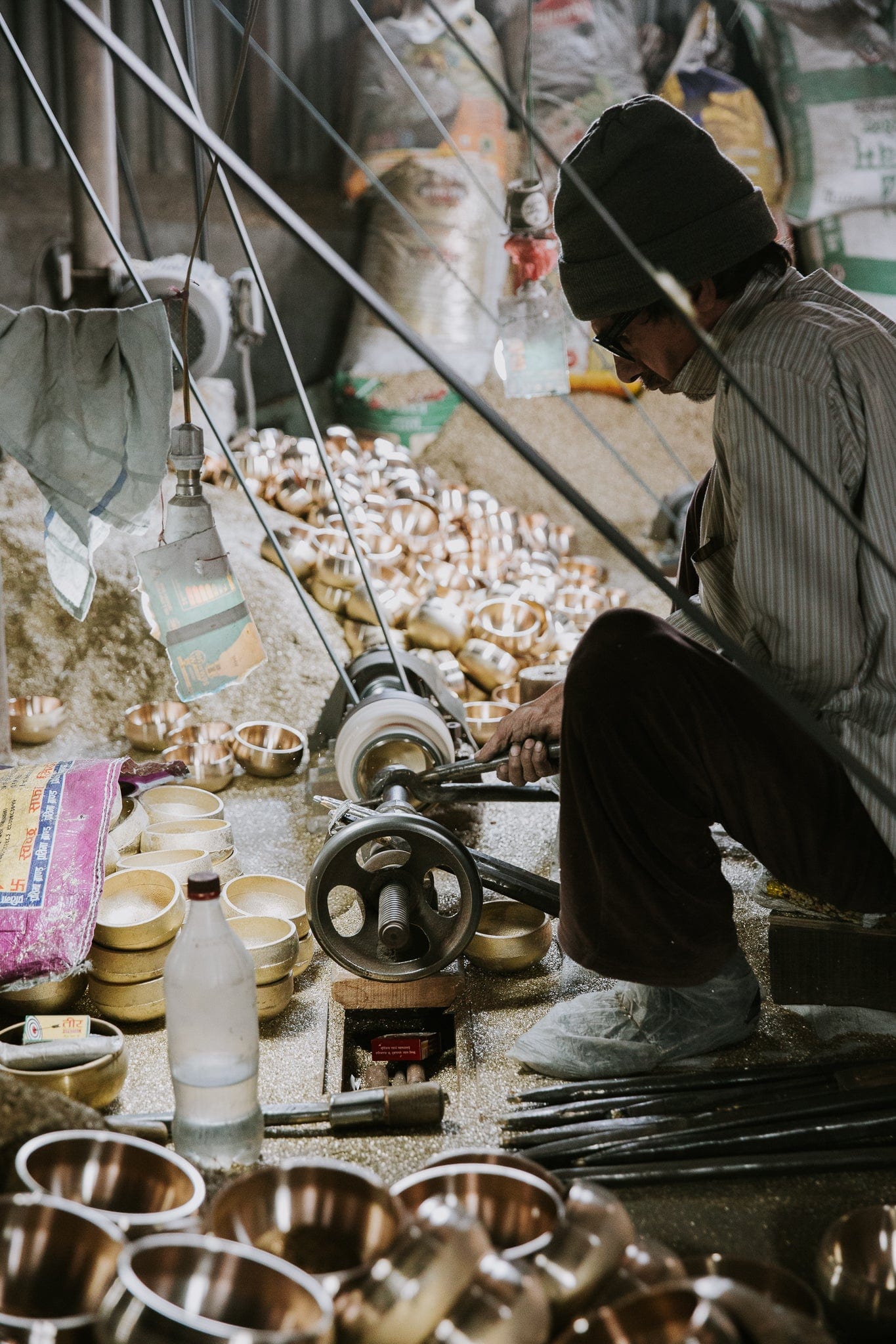Singing Bowls Hand-Hammered Tibetan Singing Bowl Set sb018