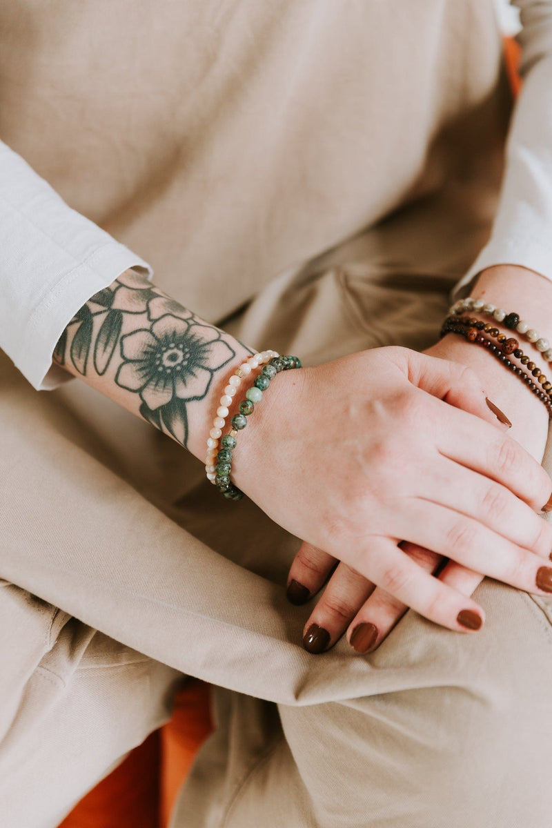 Wrist Malas African Turquoise Mala Bracelet