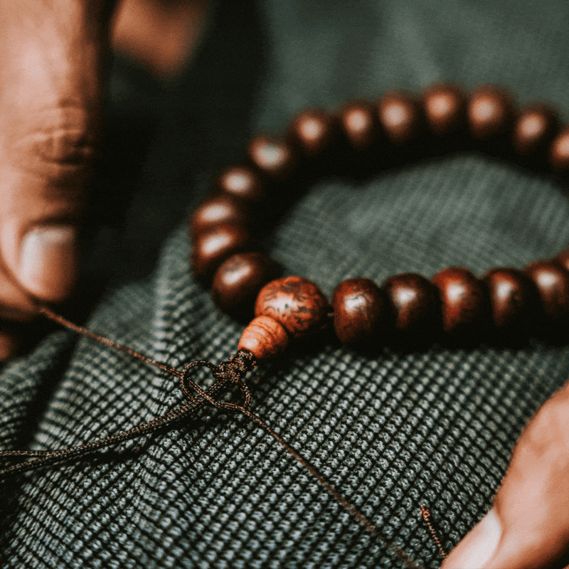 Wrist Malas Dark Bodhi Seed Wrist Mala
