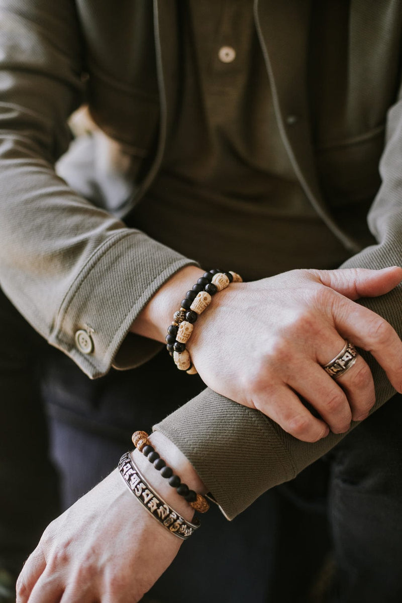 Wrist Malas Negativity Shield Skull Bracelet