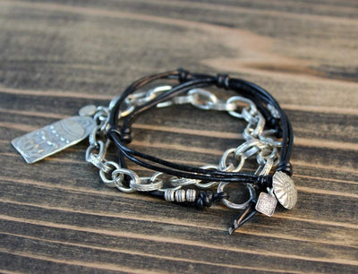 Bracelets Default Leather Ganesh Necklace/Bracelet jb477