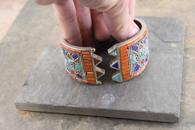 Bracelets Default One of a Kind Sample Silver Tibetan Bracelet onebracelet