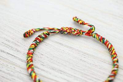 Bracelets Hand Knotted Colorful Tibetan Bracelet JB780