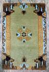 Carpets Default Deep Brown Water, Mandala and Tibetan Design Carpet cr020