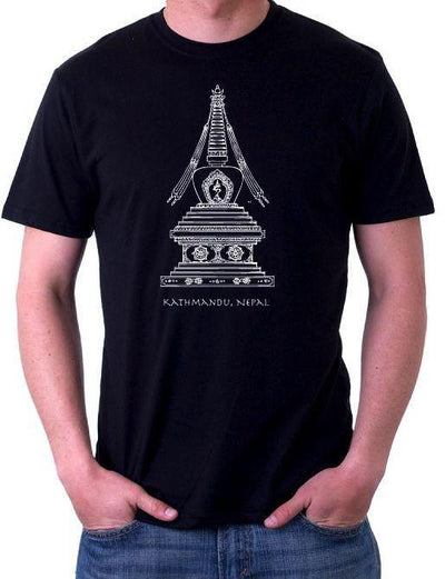Clothing Small Kathmandu Nepal Stupa T Shirt ts010s