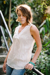 Clothing XS (this style runs large) Cream Tantra Tank Top clothing007-xs