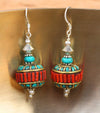 Earrings Default Lhasa Morning Coral and Turquoise Earrings je458