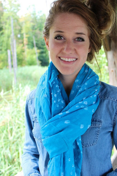 Fabrics,Mother's Day,Scarves Default Batik Cotton Scarf from Kathmandu fb140