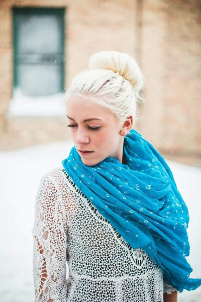 Fabrics,Mother's Day,Scarves Default Batik Cotton Scarf from Kathmandu fb140