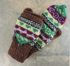Gifts,Tibetan Style Default Himalayan Convertable Wool Mittens wo022