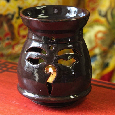 Incense Default Clay Buddha Eyes Oil Incense Burner iz027
