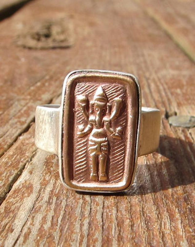 Jewelry 5 Copper Ganesh Ring JR0265
