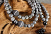 Jewelry,Mala Beads,New Items Default Swarovski crystal, Lava rock, and Labradorite 108 Mala ML217