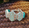 Jewelry,Men's Jewelry,Turquoise Default Traditional Tibetan Bracelet Inlaid with lapis and Turquoise jb413