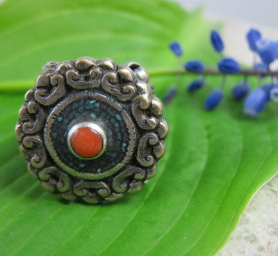 Jewelry,New Items 8 Traditional Vintage Tibetan Ring jr033-8