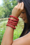 Jewelry,New Items,Gifts,Under 35 Dollars Default Sherpa Coral Stretchy Bracelet jb229