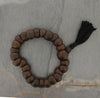 Jewelry,New Items,Men's Jewelry Default Men's Stretchy Bodhi Seed Wrist Mala with Black Tassle wm259