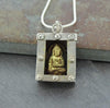 Jewelry,New Items,Men's Jewelry Default Sterling Silver Buddha Prayer Box Pendant jp324