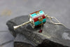 Jewelry,New Items,Ritual Items,Under 35 Dollars Default Coral and Turquoise Prayer Wheel Pendant jp440