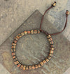 Jewelry,New Items,Under 35 Dollars Default African Glass Bead Dark Bracelet jb435