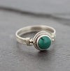 Jewelry,New Items,Under 35 Dollars,Turquoise 5 1/2 Round Turquoise Stone Ring 5.5-JR081