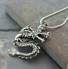 Jewelry,One of a Kind,Tibetan Style,Men's Jewelry Default Amazing Solid Sterling Dragon Pendant jp364