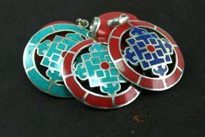 Jewelry,Tibetan Style Default Tibetan Mandala Pendant jp093