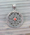 Jewelry,Under 35 Dollars,Tibetan Style,Men's Jewelry Default Silver Mandala Pendant jp109