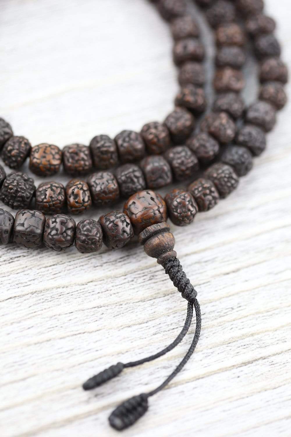 Mala Beads Aged Dark Rudraksha Beads ml044