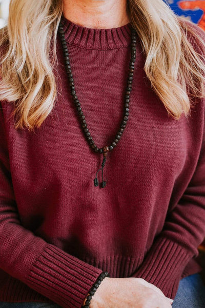 Mala Beads Aged Dark Rudraksha Beads ml044