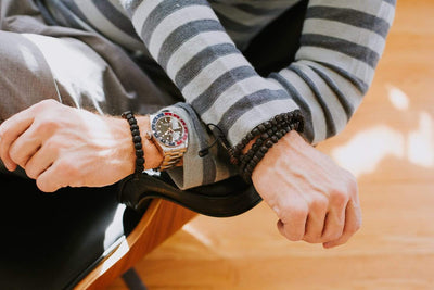 Mala Beads Aged Dark Rudraksha Beads ml044