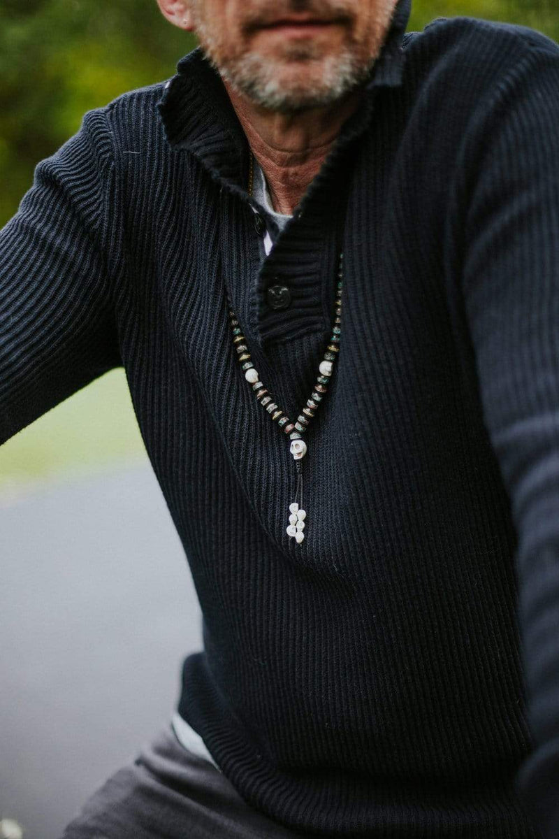 Mala Beads Inlaid Bone Impermanence Mala ML667