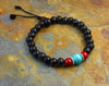 Mala Beads,Jewelry,New Items,Under 35 Dollars,Tibetan Style,Women,Turquoise Default Classic Rosewood Wrist Mala WM393