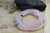 Mala Beads,New Items Default 108 Bead Rose Quartz Mala with Onyx Spacers ml235