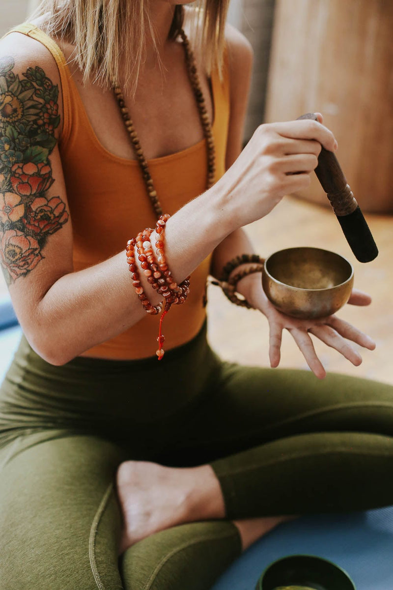 Mala Beads Sardonyx Fire Agate Mala ML858