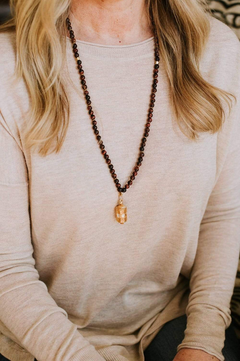Spinning Prayer Wheel Mala