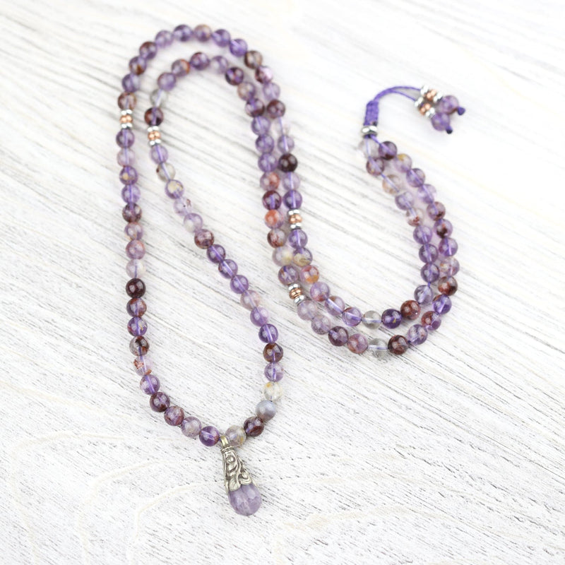 Mala Beads Super Seven Healing Protection Mala & Bracelet Set