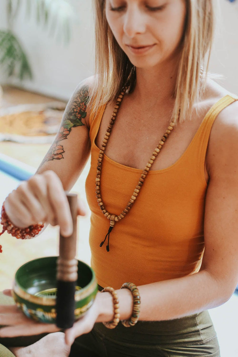 Mala Beads Traditional Tibetan Bone Mala ML874