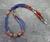 Necklaces Default Tibetan Traditional Beaded Necklace Lapis jn097