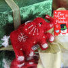 Ornaments Default Wool Felted Red Elephant Ornament HO007