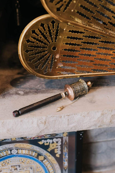 Ritual Items Om Mani Mantra Prayer Wheel rp008